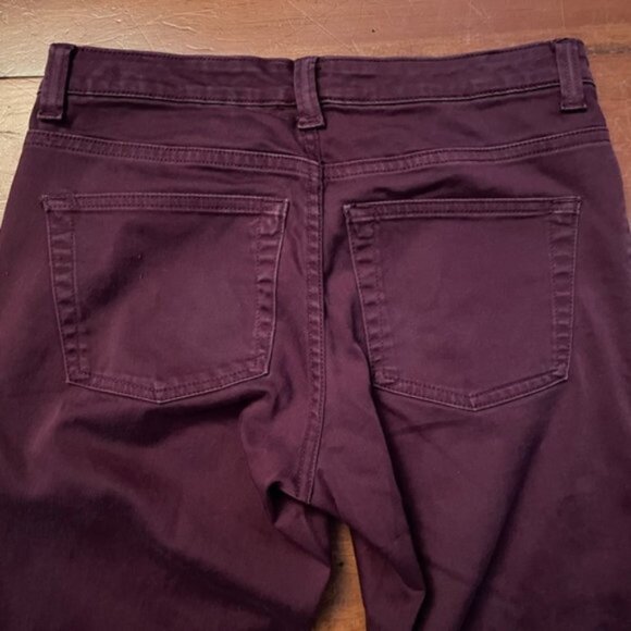 Gap Boot Cut Straight Leg Burgundy Pants - Picture 7 of 10